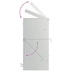 Rabbit Feeder Silver 12.5 x 12.5 x 25 cm Galvanised Steel