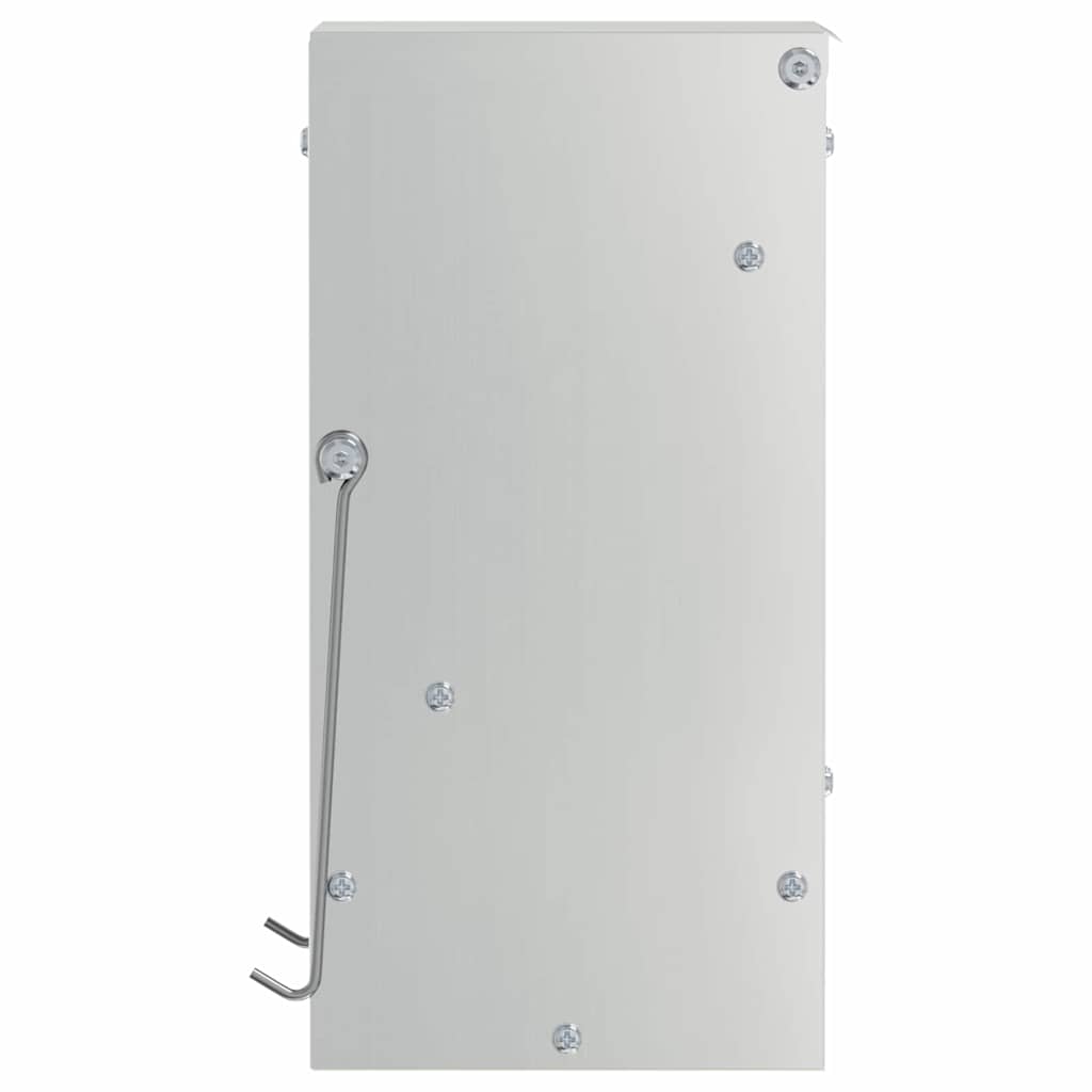 Rabbit Feeder Silver 12.5 x 12.5 x 25 cm Galvanised Steel