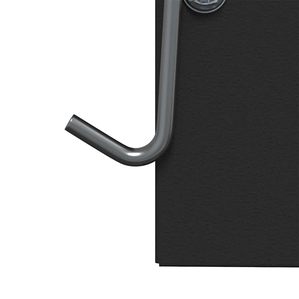 Rabbit Feeder Black 20 x 12.5 x 25 cm Cold-Rolled Steel