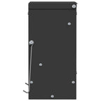 Rabbit Feeder Black 20 x 12.5 x 25 cm Cold-Rolled Steel