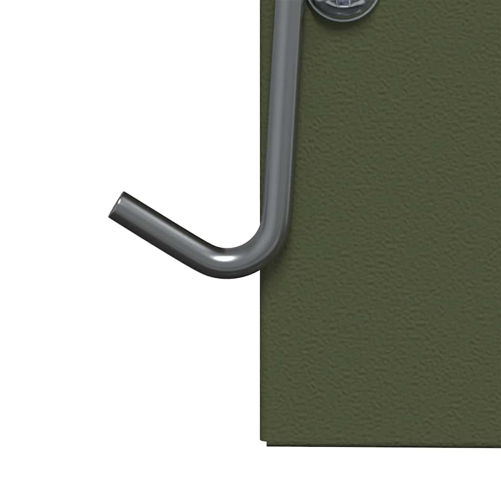 Rabbit Feeder Olive Green 20 x 12.5 x 25 cm Cold-Rolled Steel