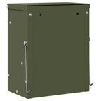 Rabbit Feeder Olive Green 20 x 12.5 x 25 cm Cold-Rolled Steel