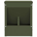 Rabbit Feeder Olive Green 20 x 12.5 x 25 cm Cold-Rolled Steel
