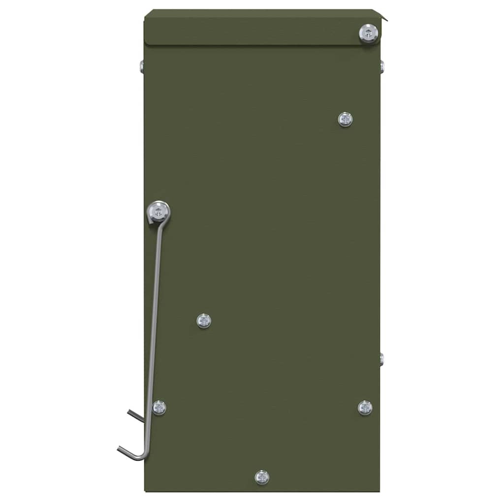 Rabbit Feeder Olive Green 20 x 12.5 x 25 cm Cold-Rolled Steel