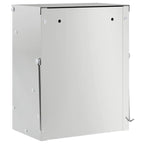 Rabbit Feeder Silver 20 x 12.5 x 25 cm Galvanised Steel