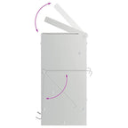 Rabbit Feeder Silver 20 x 12.5 x 25 cm Galvanised Steel