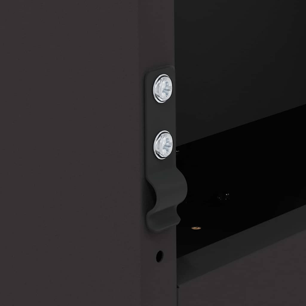 Rabbit Feeder Black 33.5 x 25.5 x 45.5 cm Cold-Rolled Steel