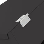 Rabbit Feeder Black 33.5 x 25.5 x 45.5 cm Cold-Rolled Steel