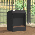 Rabbit Feeder Black 33.5 x 25.5 x 45.5 cm Cold-Rolled Steel