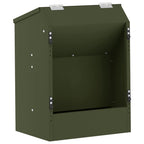 Rabbit Feeder Olive Green 33.5 x 25.5 x 45.5 cm