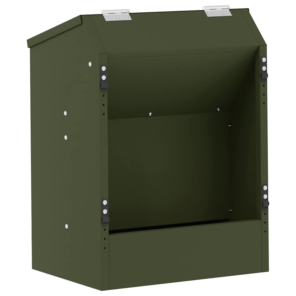 Rabbit Feeder Olive Green 33.5 x 25.5 x 45.5 cm
