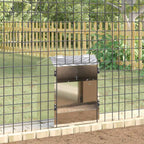 Rabbit Feeder Silver 33.5 x 25.5 x 45.5 cm Galvanised Steel