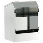 Rabbit Feeder Silver 33.5 x 25.5 x 45.5 cm Galvanised Steel