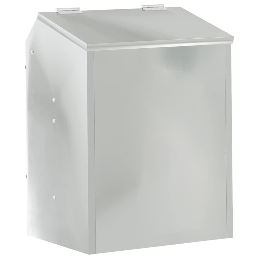 Rabbit Feeder Silver 33.5 x 25.5 x 45.5 cm Galvanised Steel