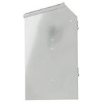 Rabbit Feeder Silver 33.5 x 25.5 x 45.5 cm Galvanised Steel