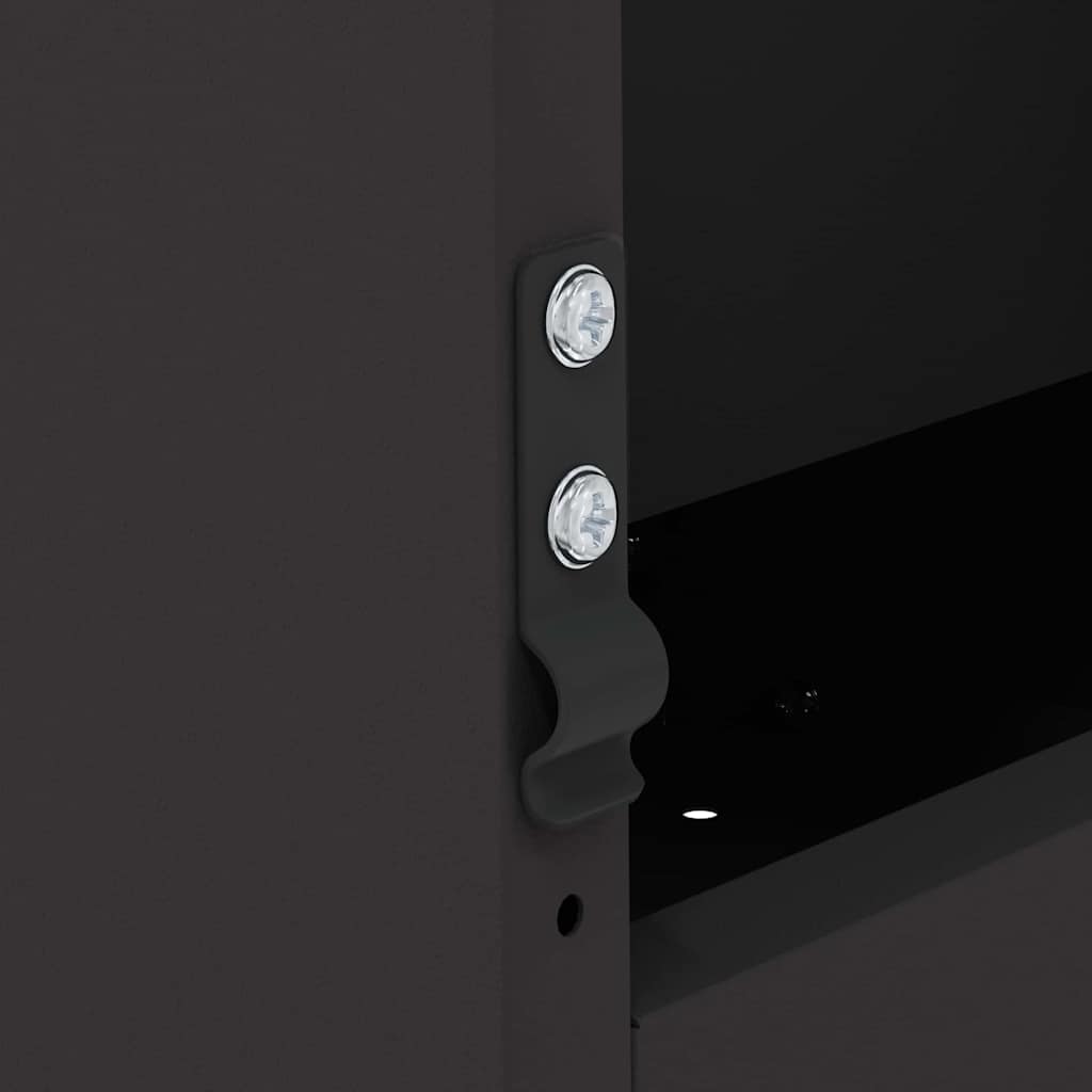 Rabbit Feeder Black 64.5 x 25.5 x 45.5 cm Cold-Rolled Steel