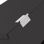 Rabbit Feeder Black 64.5 x 25.5 x 45.5 cm Cold-Rolled Steel