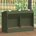 Rabbit Feeder Olive Green 64.5 x 25.5 x 45.5 cm