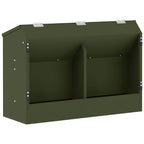 Rabbit Feeder Olive Green 64.5 x 25.5 x 45.5 cm
