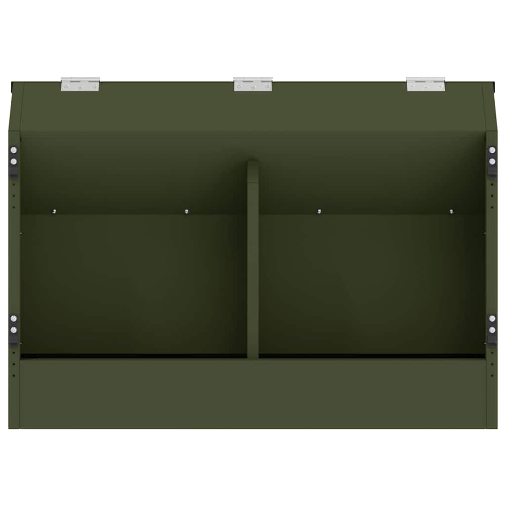 Rabbit Feeder Olive Green 64.5 x 25.5 x 45.5 cm