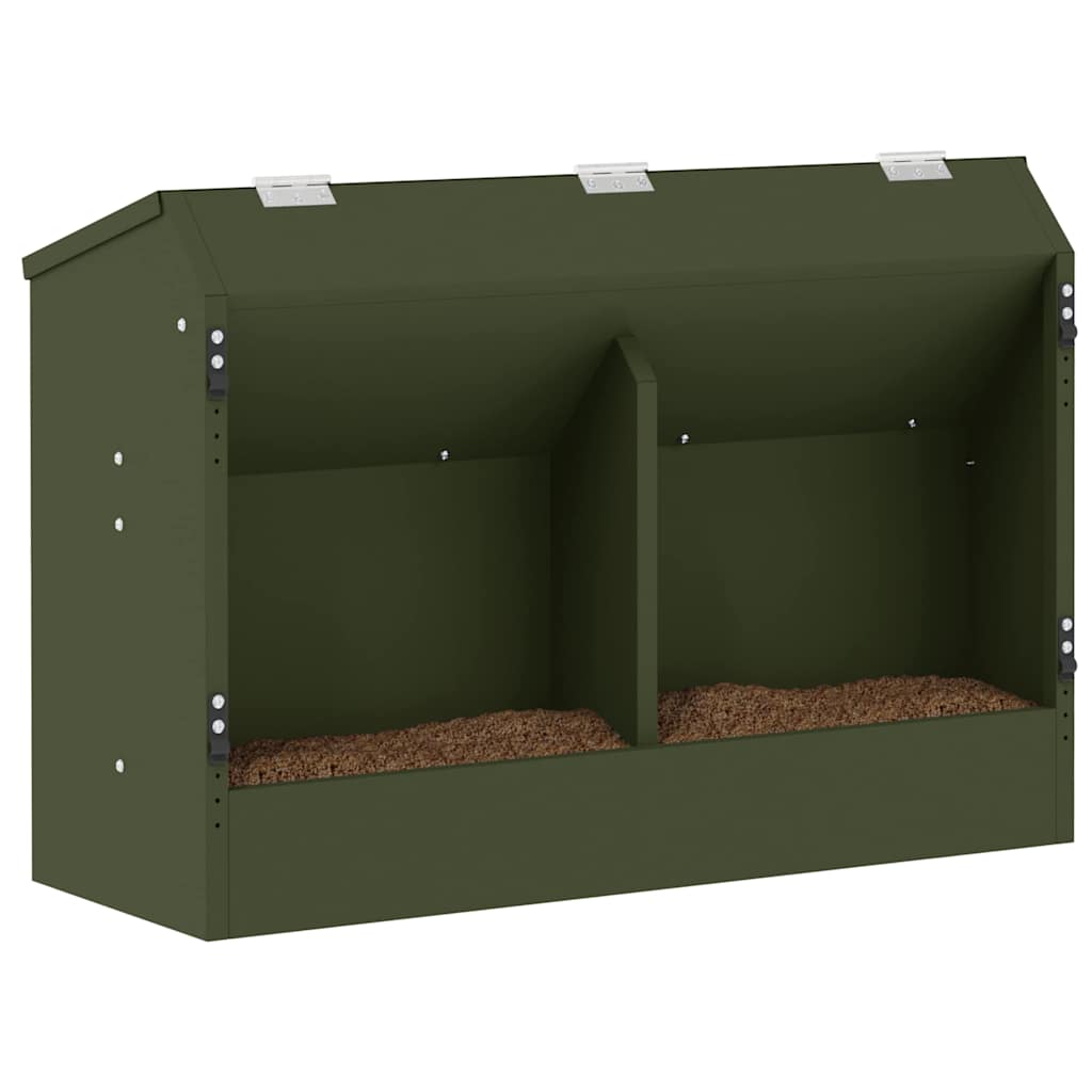 Rabbit Feeder Olive Green 64.5 x 25.5 x 45.5 cm