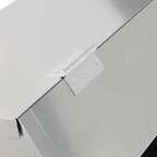 Rabbit Feeder Silver 64.5 x 25.5 x 45.5 cm Galvanised Steel