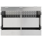 Rabbit Feeder Silver 64.5 x 25.5 x 45.5 cm Galvanised Steel