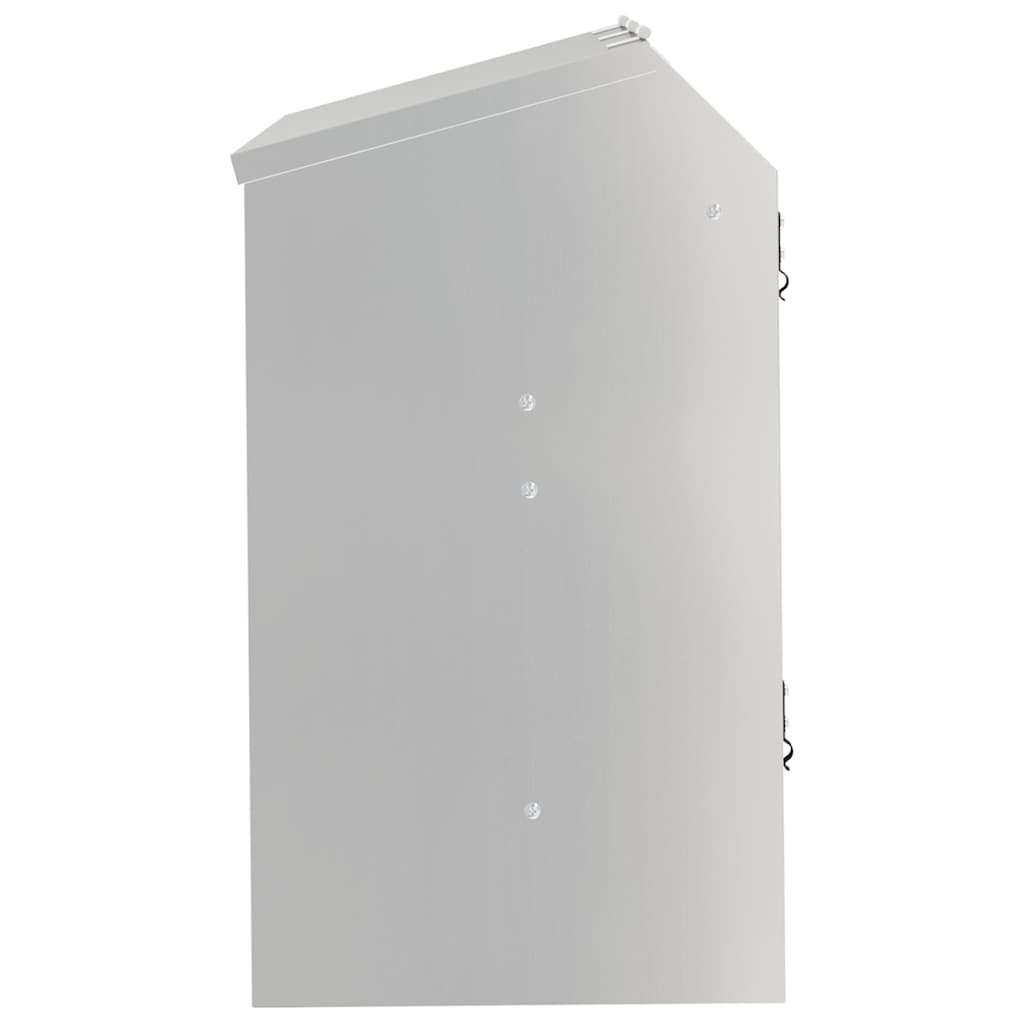 Rabbit Feeder Silver 64.5 x 25.5 x 45.5 cm Galvanised Steel