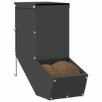 Rabbit Feeder Black 12.5 x 26 x 28.5 cm Cold-Rolled Steel