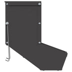Rabbit Feeder Black 12.5 x 26 x 28.5 cm Cold-Rolled Steel