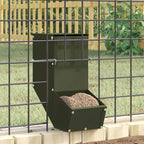 Rabbit Feeder Olive Green 12.5 x 26 x 28.5 cm Cold-Rolled Steel