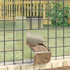 Rabbit Feeder Silver 12.5 x 26 x 28.5 cm Galvanised Steel