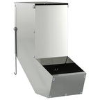 Rabbit Feeder Silver 12.5 x 26 x 28.5 cm Galvanised Steel