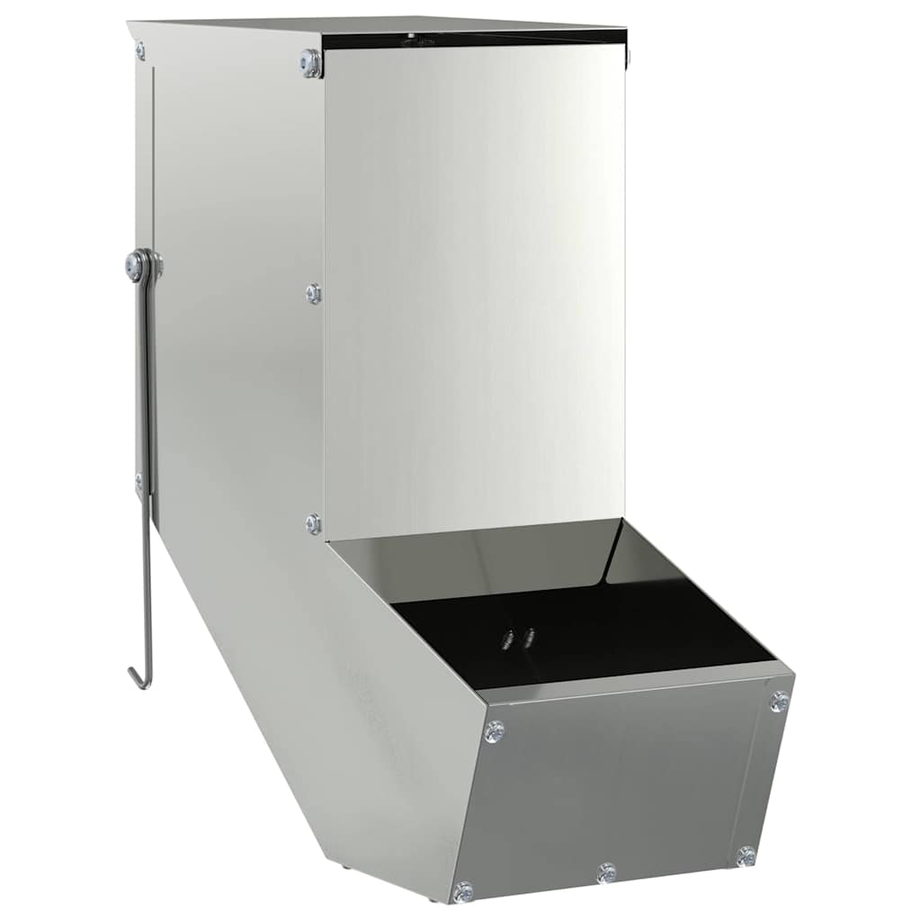 Rabbit Feeder Silver 12.5 x 26 x 28.5 cm Galvanised Steel