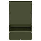 Rabbit Feeder Olive Green 17.5 x 26 x 28.5 cm Cold-Rolled Steel