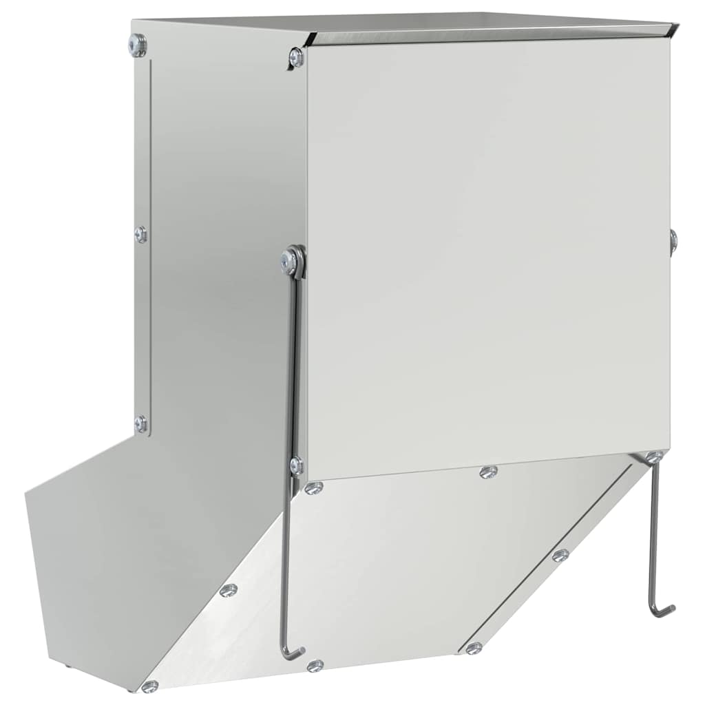 Rabbit Feeder Silver 17.5 x 26 x 28.5 cm Galvanised Steel