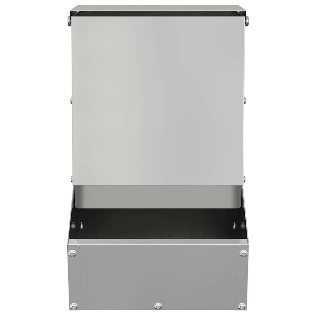 Rabbit Feeder Silver 17.5 x 26 x 28.5 cm Galvanised Steel