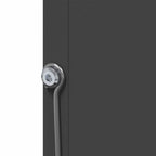 Rabbit Feeder Black 12.5 x 26 x 28.5 cm Cold-Rolled Steel