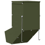 Rabbit Feeder Olive Green 12.5 x 26 x 28.5 cm Cold-Rolled Steel