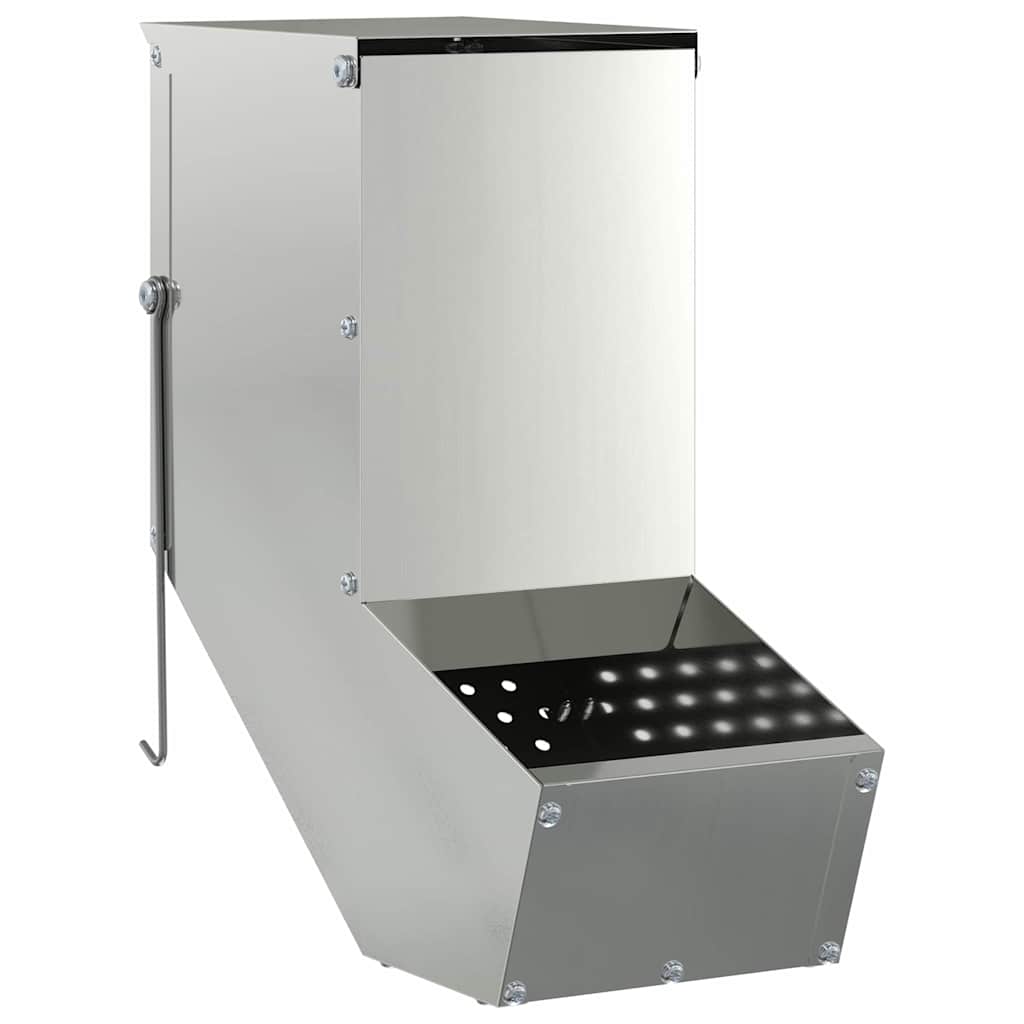 Rabbit Feeder Silver 12.5 x 26 x 28.5 cm Galvanised Steel