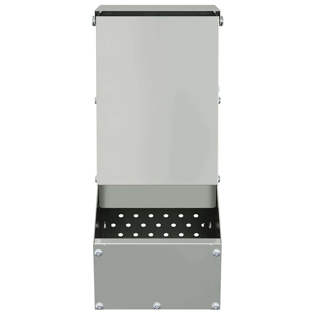 Rabbit Feeder Silver 12.5 x 26 x 28.5 cm Galvanised Steel