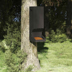 Deer Feeder Black 28 x 30 x 80 cm Cold-Rolled Steel