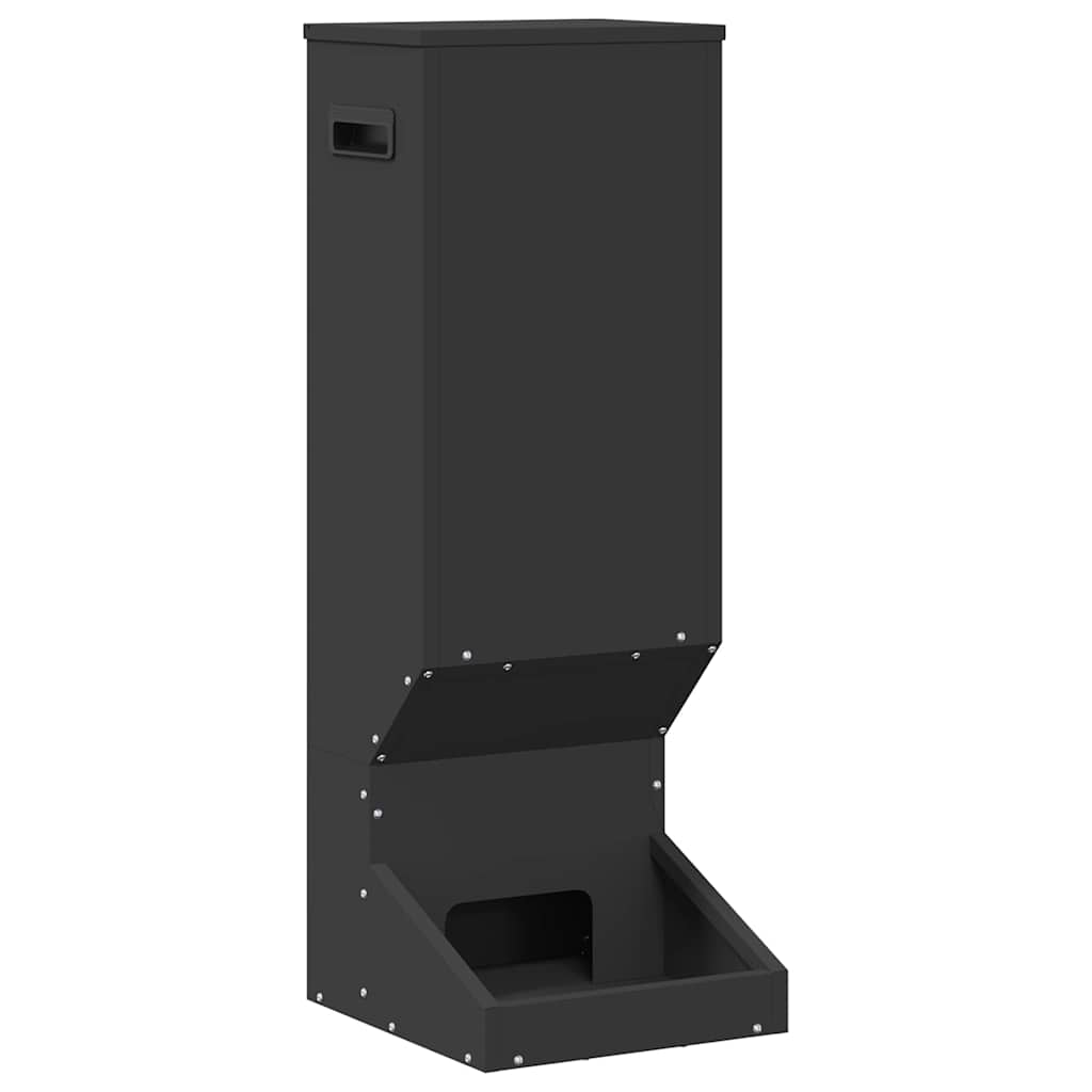 Deer Feeder Black 28 x 30 x 80 cm Cold-Rolled Steel