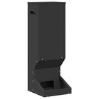 Deer Feeder Black 28 x 30 x 80 cm Cold-Rolled Steel