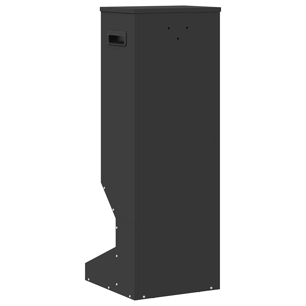 Deer Feeder Black 28 x 30 x 80 cm Cold-Rolled Steel