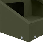 Deer Feeder Olive Green 28 x 30 x 80 cm Cold-Rolled Steel