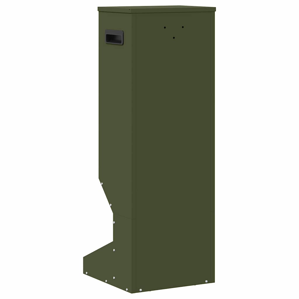 Deer Feeder Olive Green 28 x 30 x 80 cm Cold-Rolled Steel