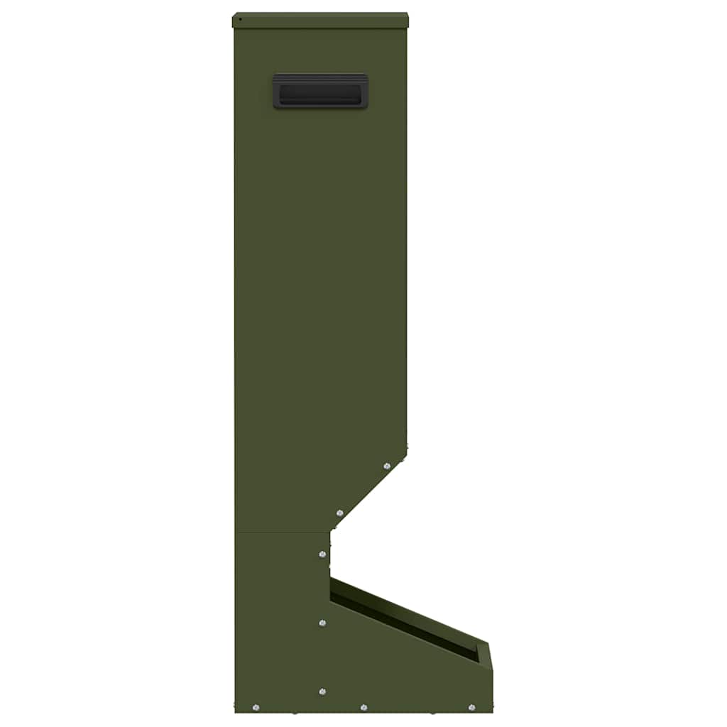 Deer Feeder Olive Green 28 x 30 x 80 cm Cold-Rolled Steel