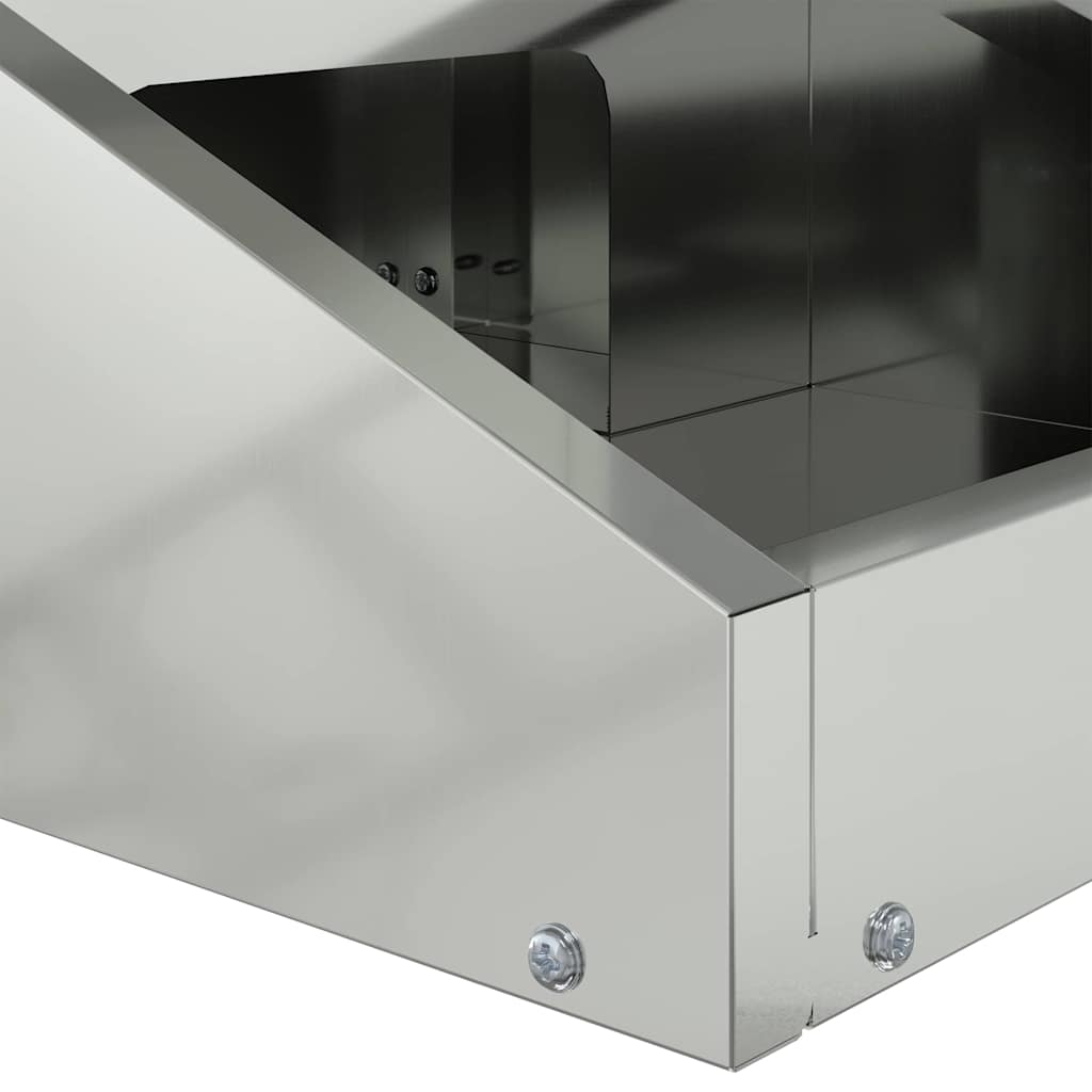 Deer Feeder Silver 28 x 30 x 80 cm Galvanised Steel