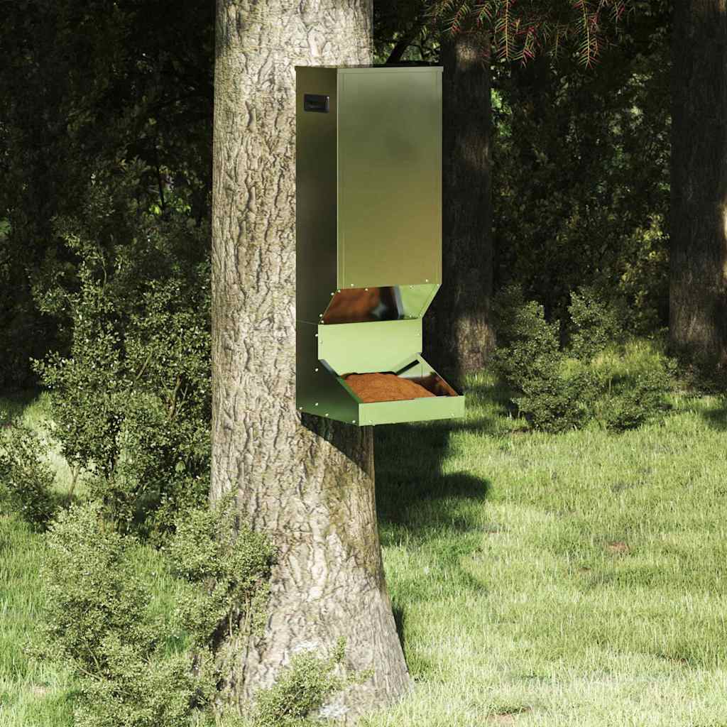 Deer Feeder Silver 28 x 30 x 80 cm Galvanised Steel